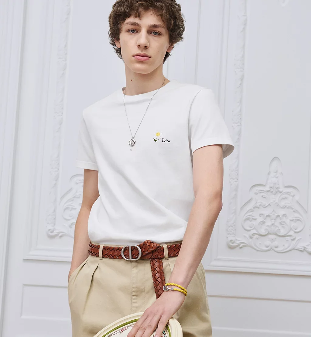 Dior Daisy embroidery T-shirt luxury summer collection
