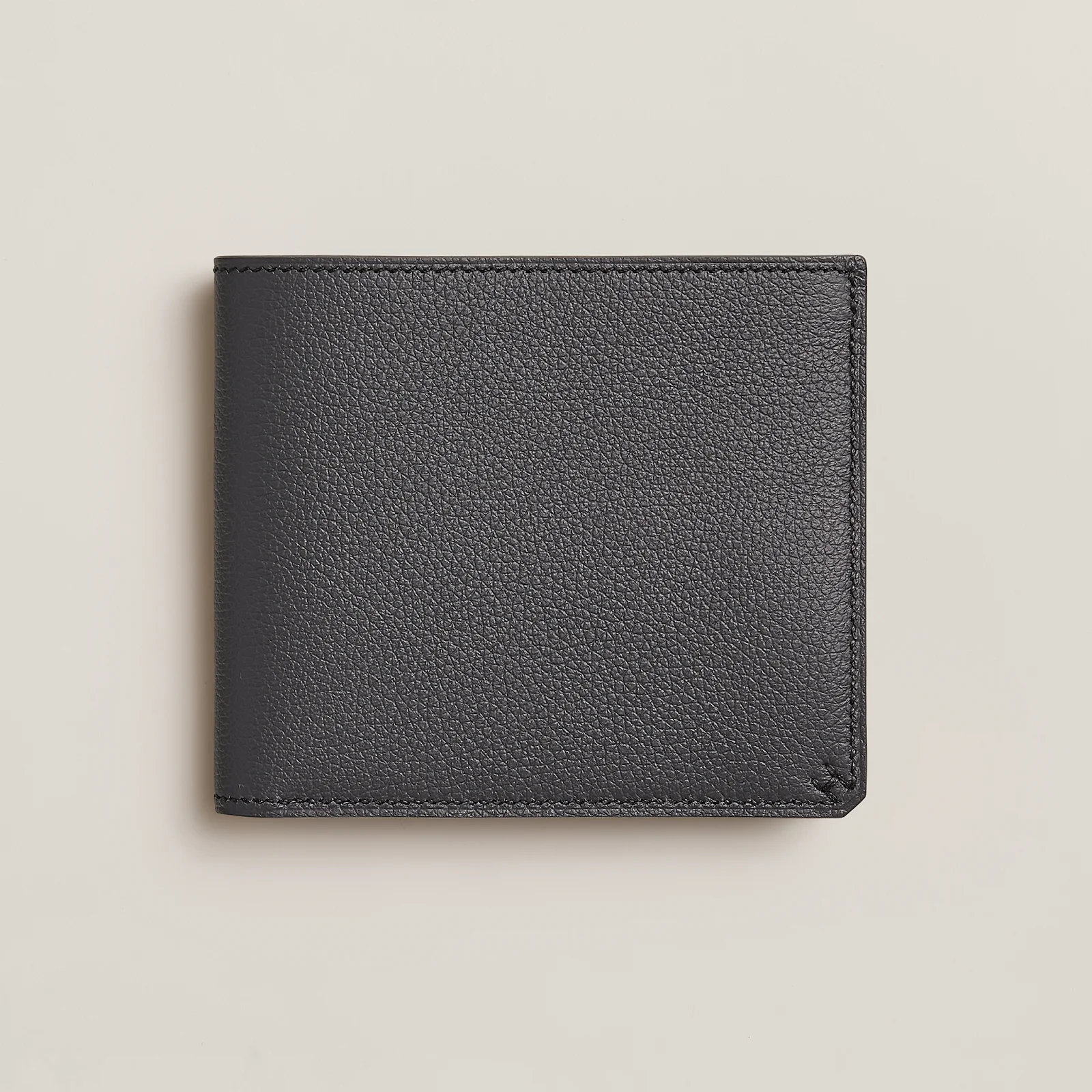 Hermès H Sellier compact wallet in premium calfskin leather