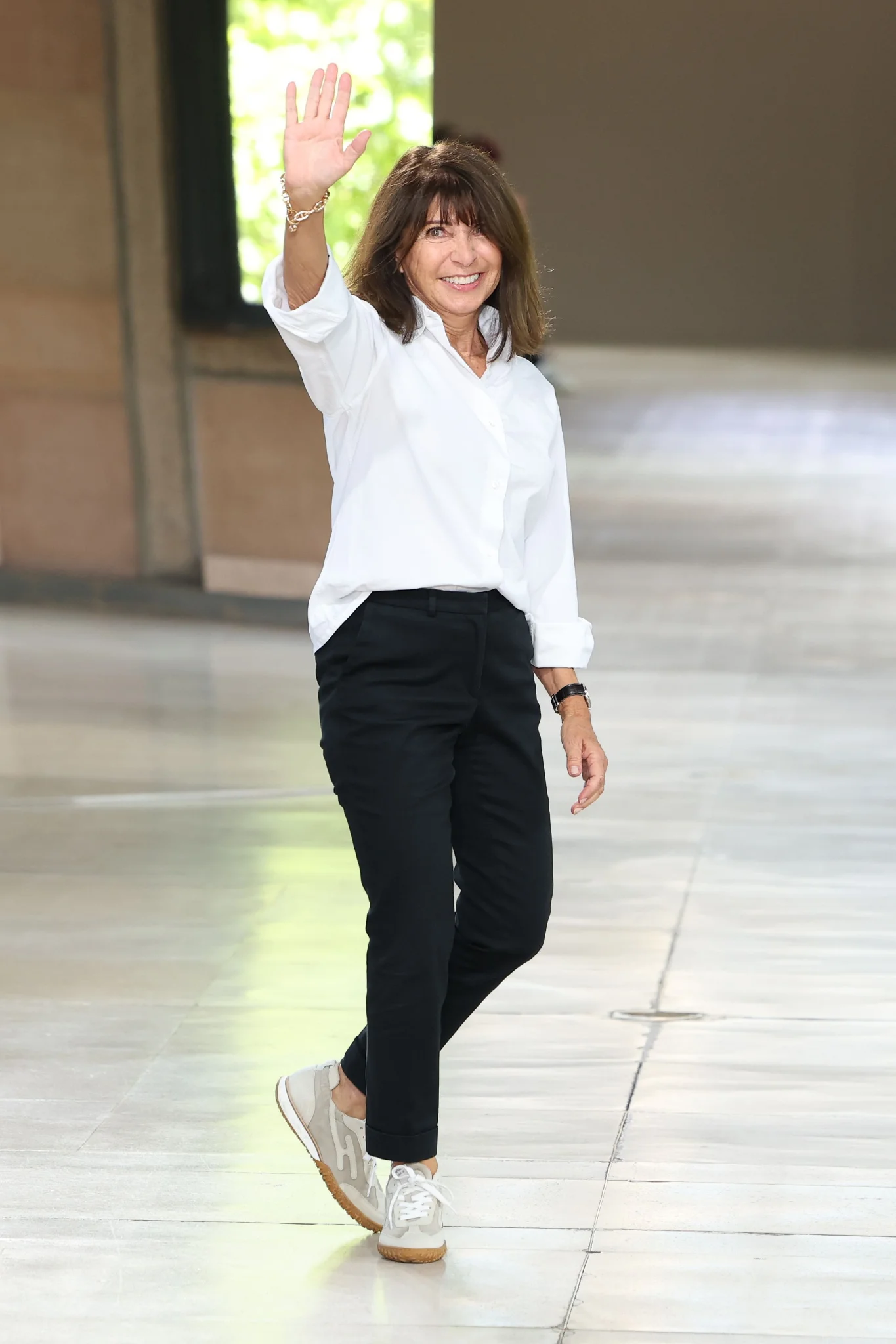 Véronique Nichanian final bow at Hermès Fall-Winter 2026 runway